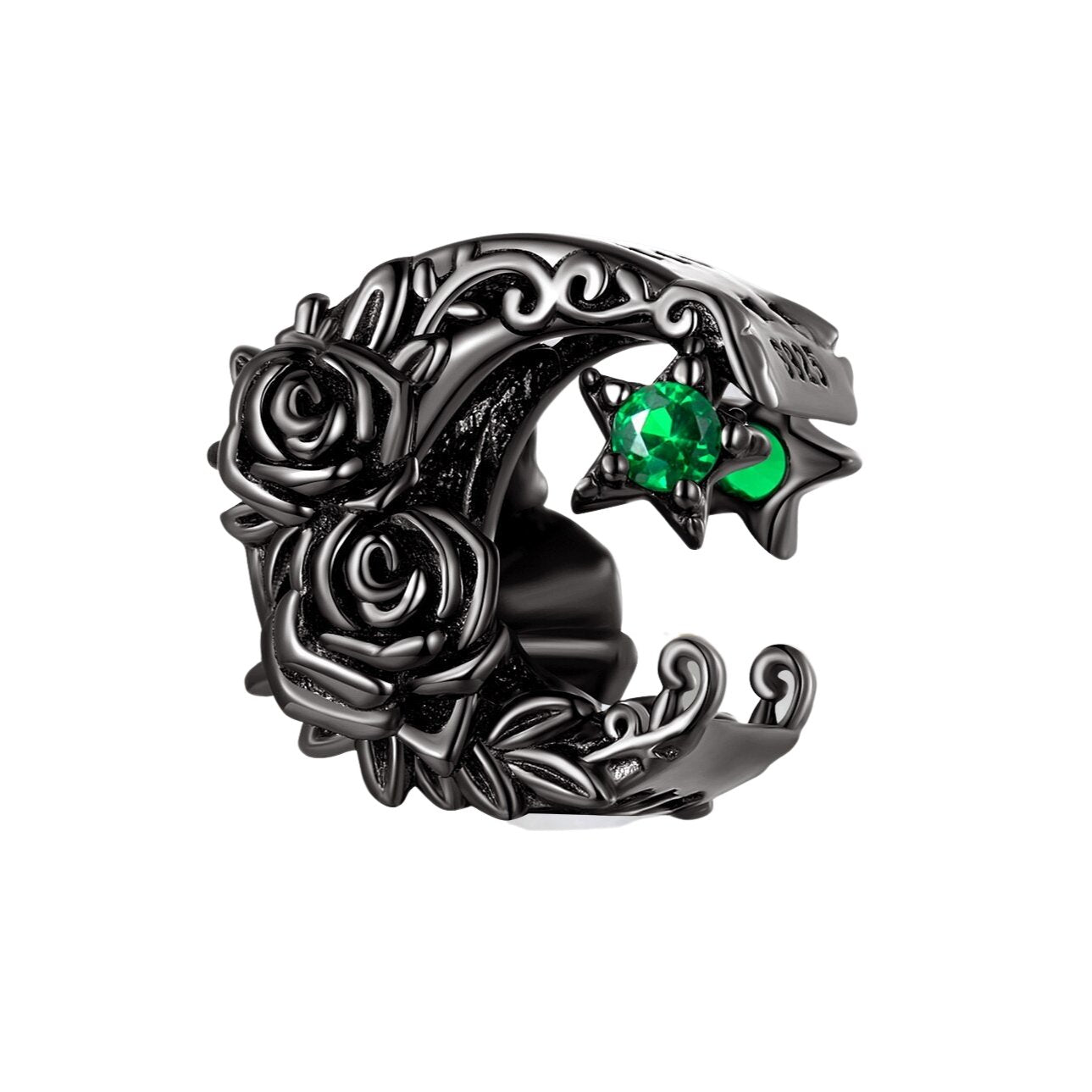 Vintage Diablo Rose Series Flower Charms-Black Diamonds New York