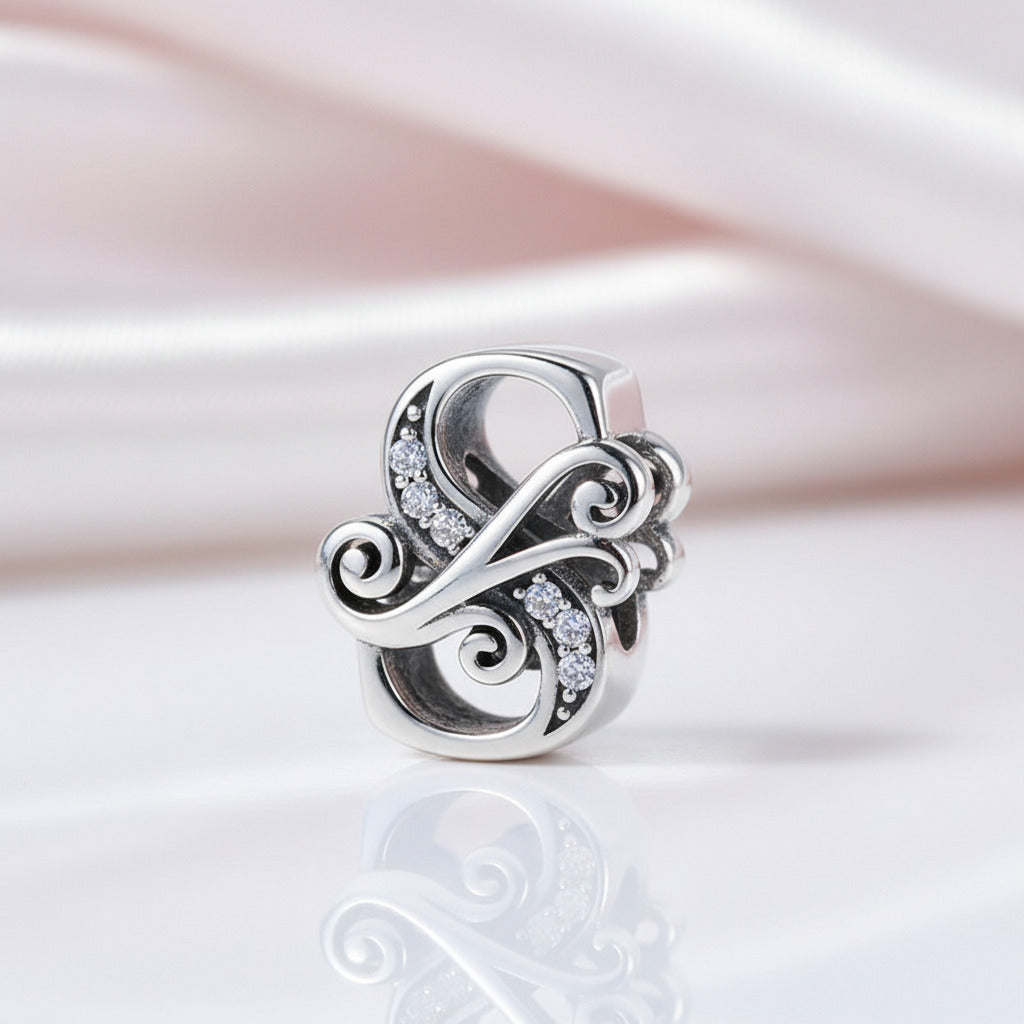 Vintage Letter A to Z Charms-Black Diamonds New York