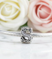 Vintage Letter A to Z Charms-Black Diamonds New York