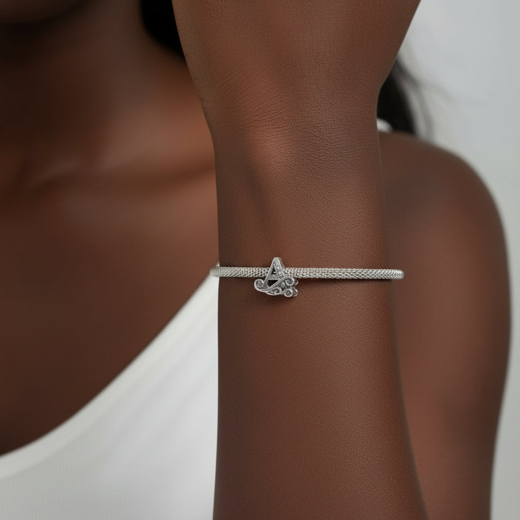 Vintage Letter A to Z Charms-Black Diamonds New York