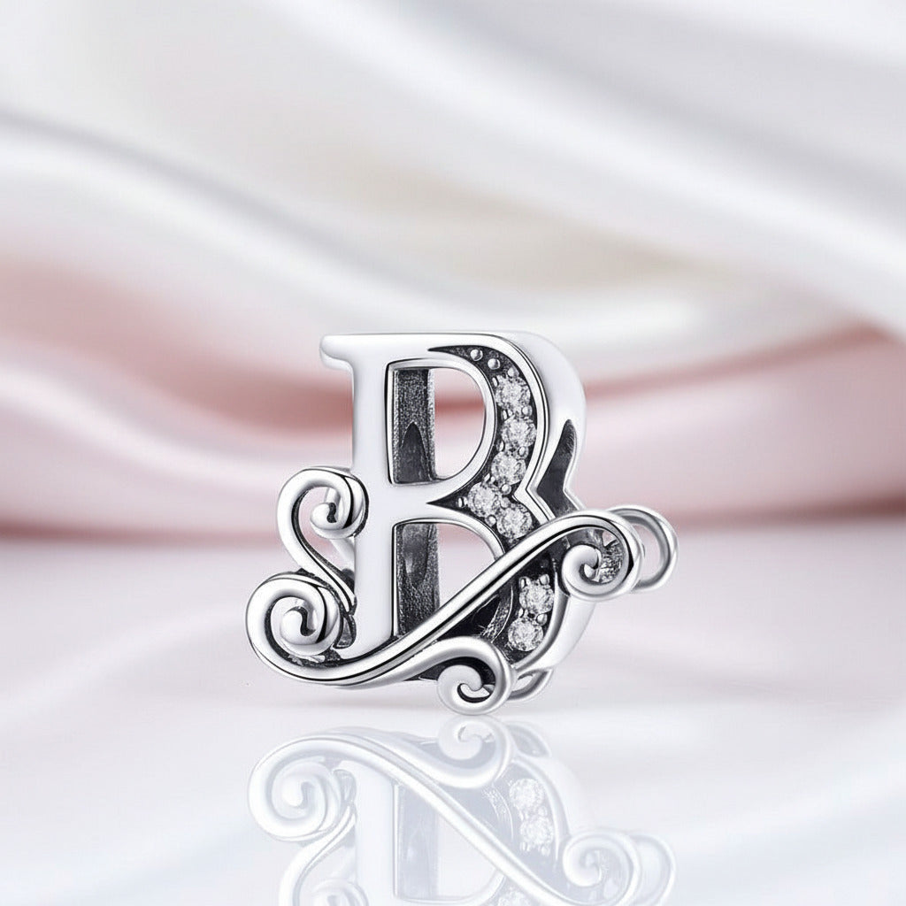 Vintage Letter A to Z Charms-Black Diamonds New York