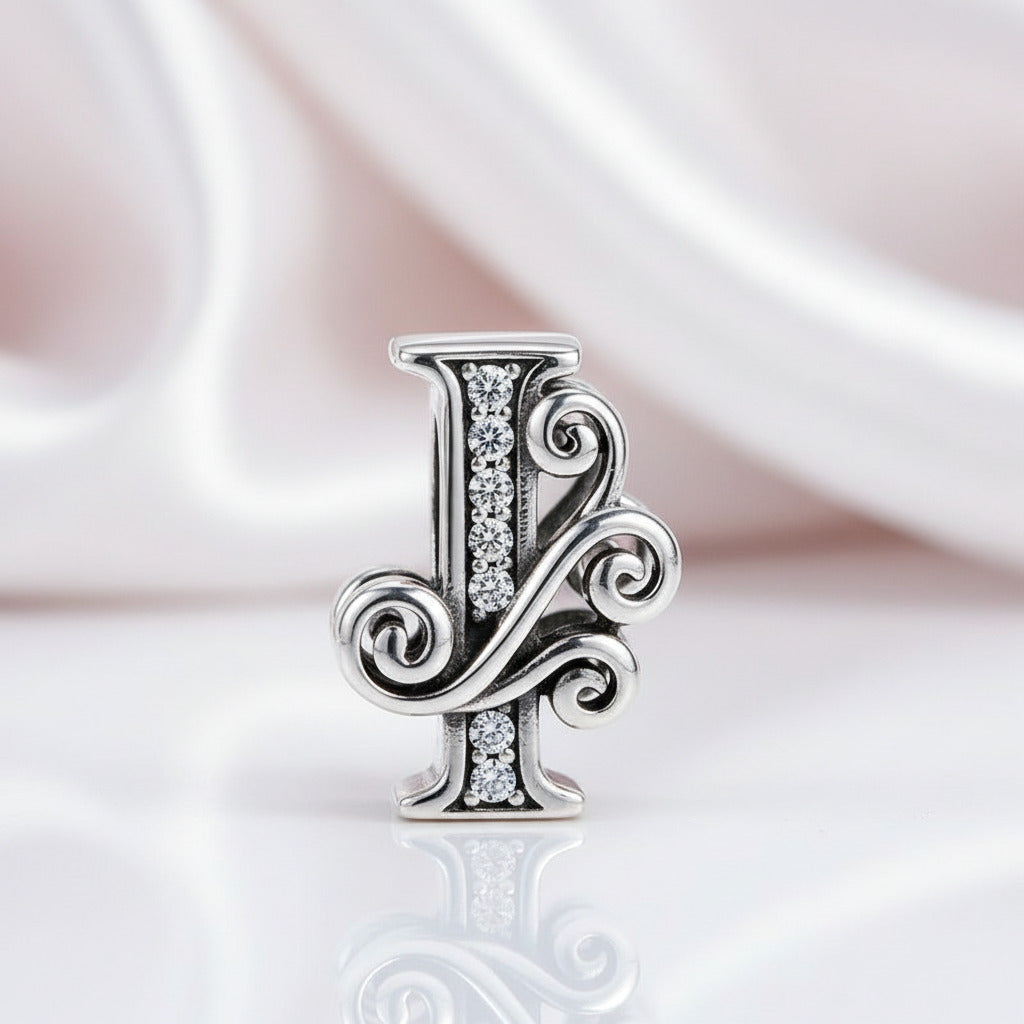 Vintage Letter A to Z Charms-Black Diamonds New York