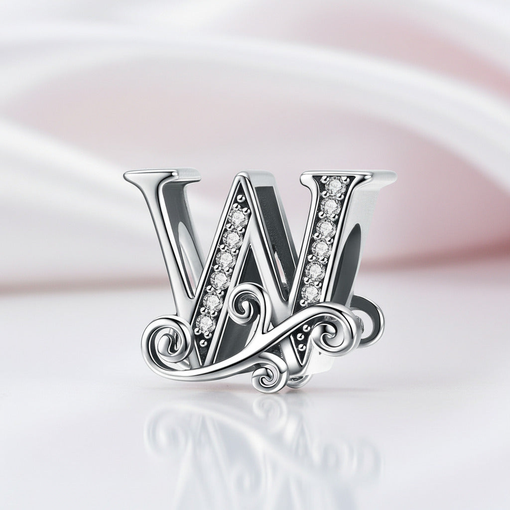 Vintage Letter A to Z Charms-Black Diamonds New York