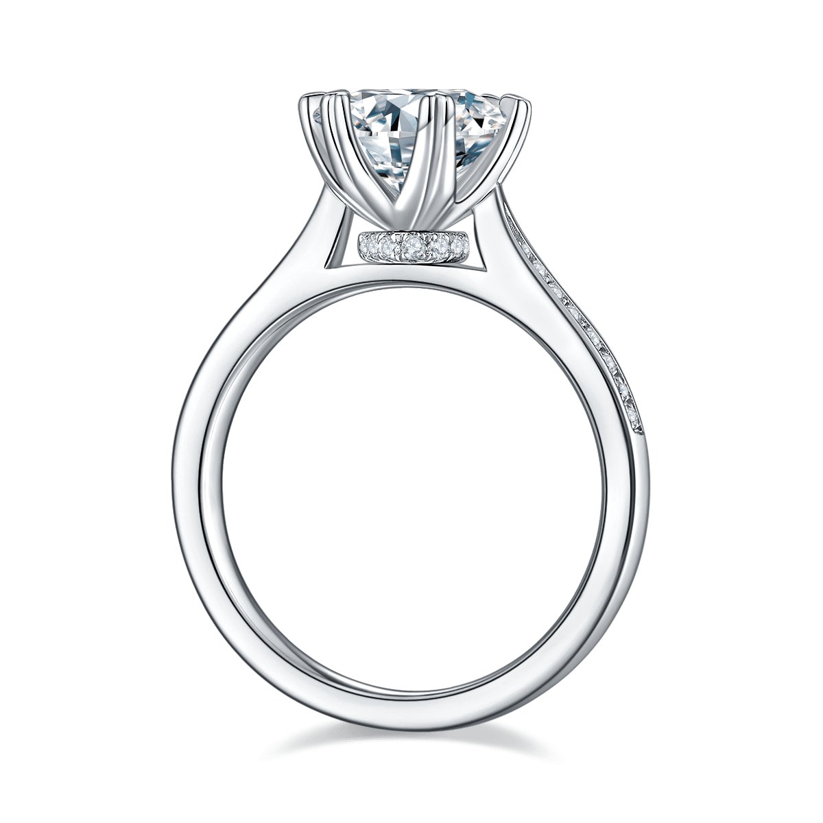 0.9 Ct. Pear Cut Natural Diamond Pave Prong Vintage Verragio Diamond  Venetian Engagement Ring (GIA Certified) | Diamond Mansion