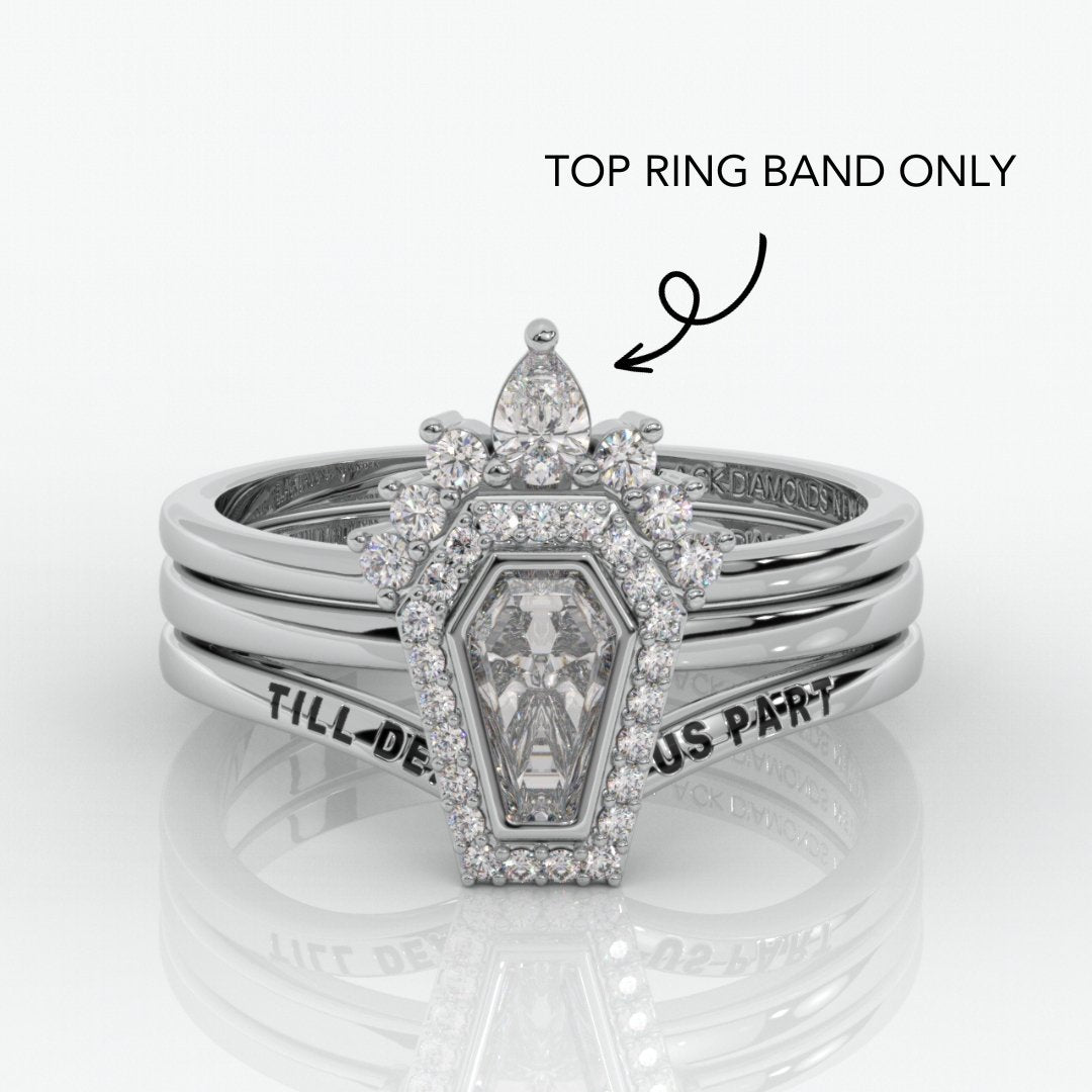 VIP Dream Ring Custom Request- Ring Band Only-Black Diamonds New York