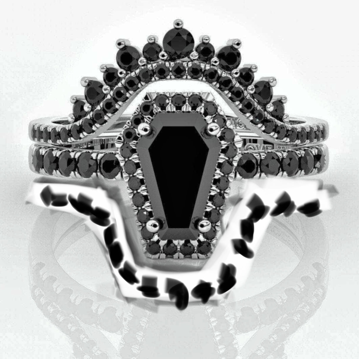 VIP ZE Dream Ring Custom Request - Black Diamonds New York