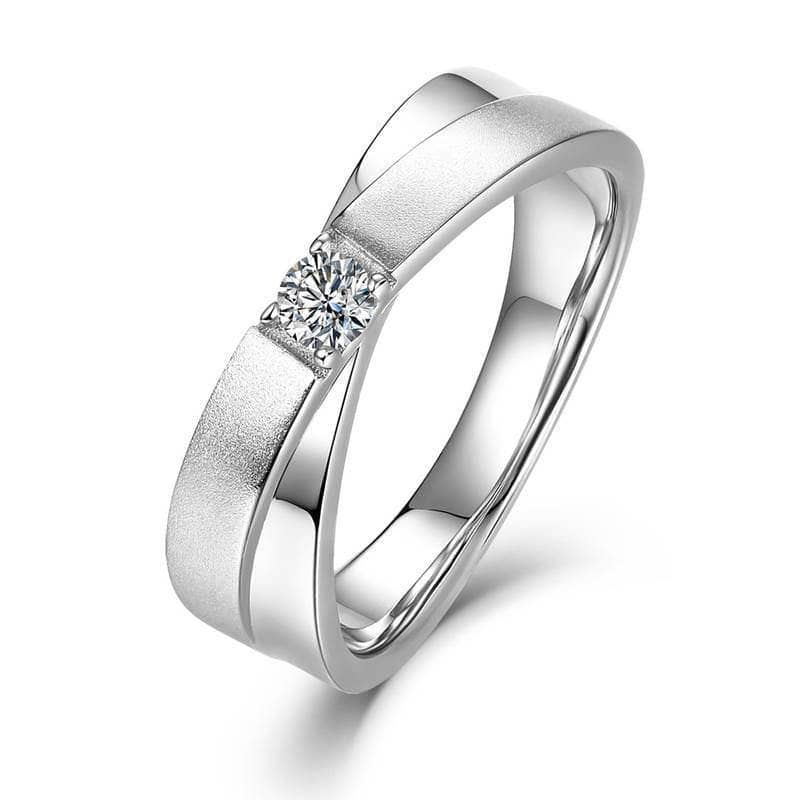 VVS1 Moissanite Wedding Couple Ring-Black Diamonds New York