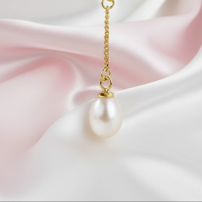 Waterdrops from the Olive Leaves Necklace-Black Diamonds New York