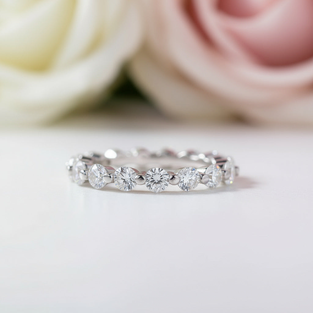 White Gold Oval Cut Simulated Diamond Bridal Ring Set-Black Diamonds New York