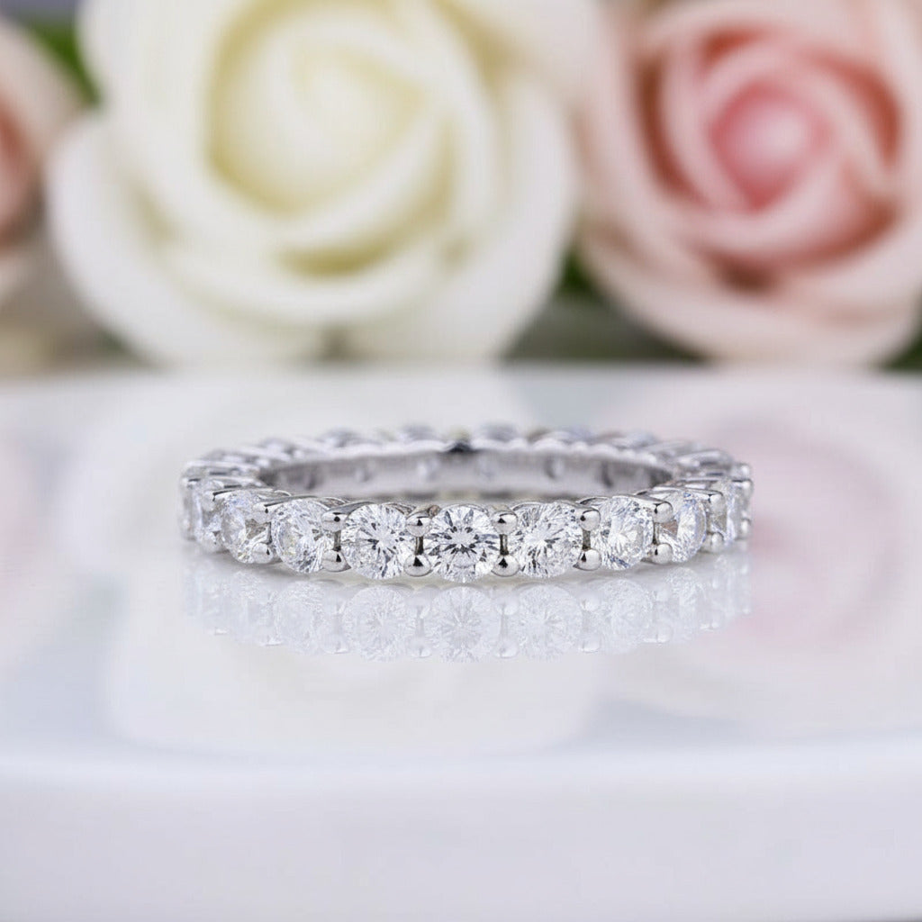 White Gold Oval Cut Simulated Diamond Bridal Ring Set-Black Diamonds New York