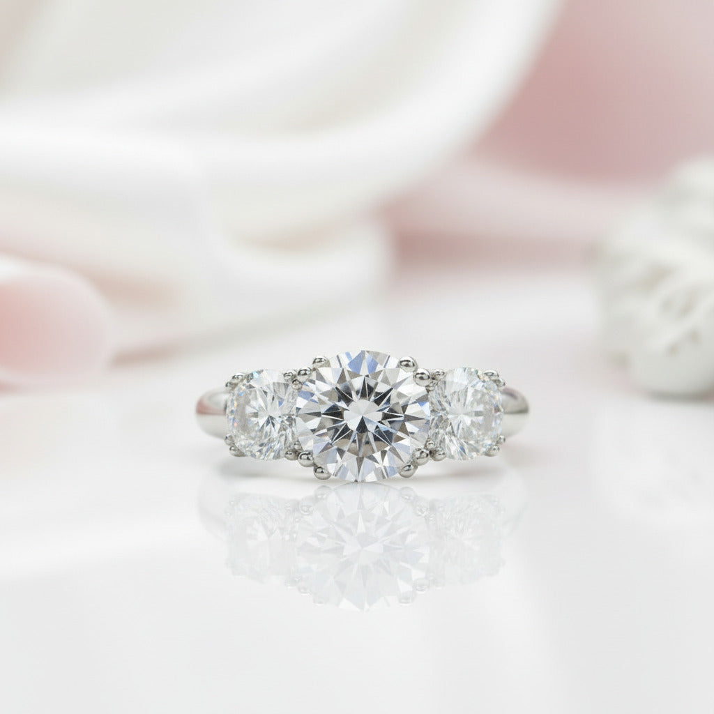 Three Stone Engagement Carat Tiffany Ring Tiffany Three Stone 2025