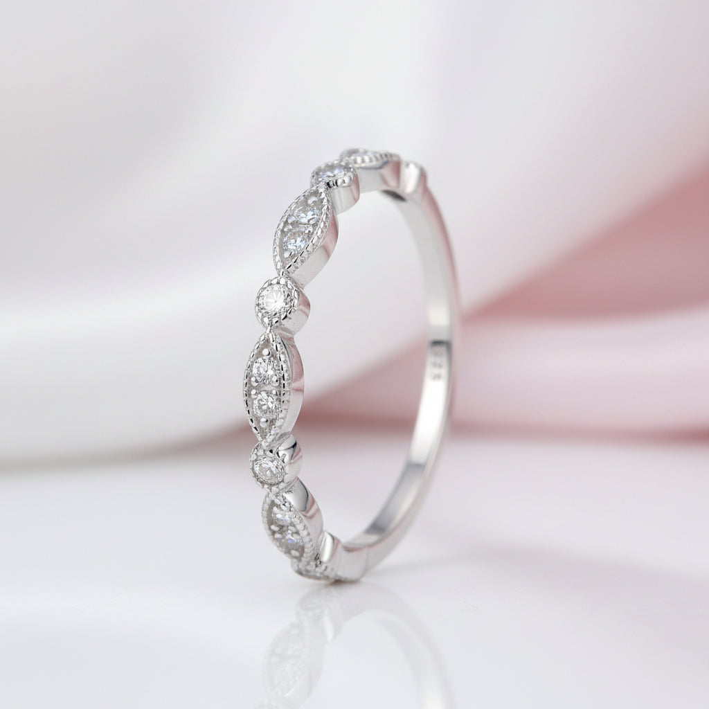 White Round Cut Diamond Option Ring-Black Diamonds New York
