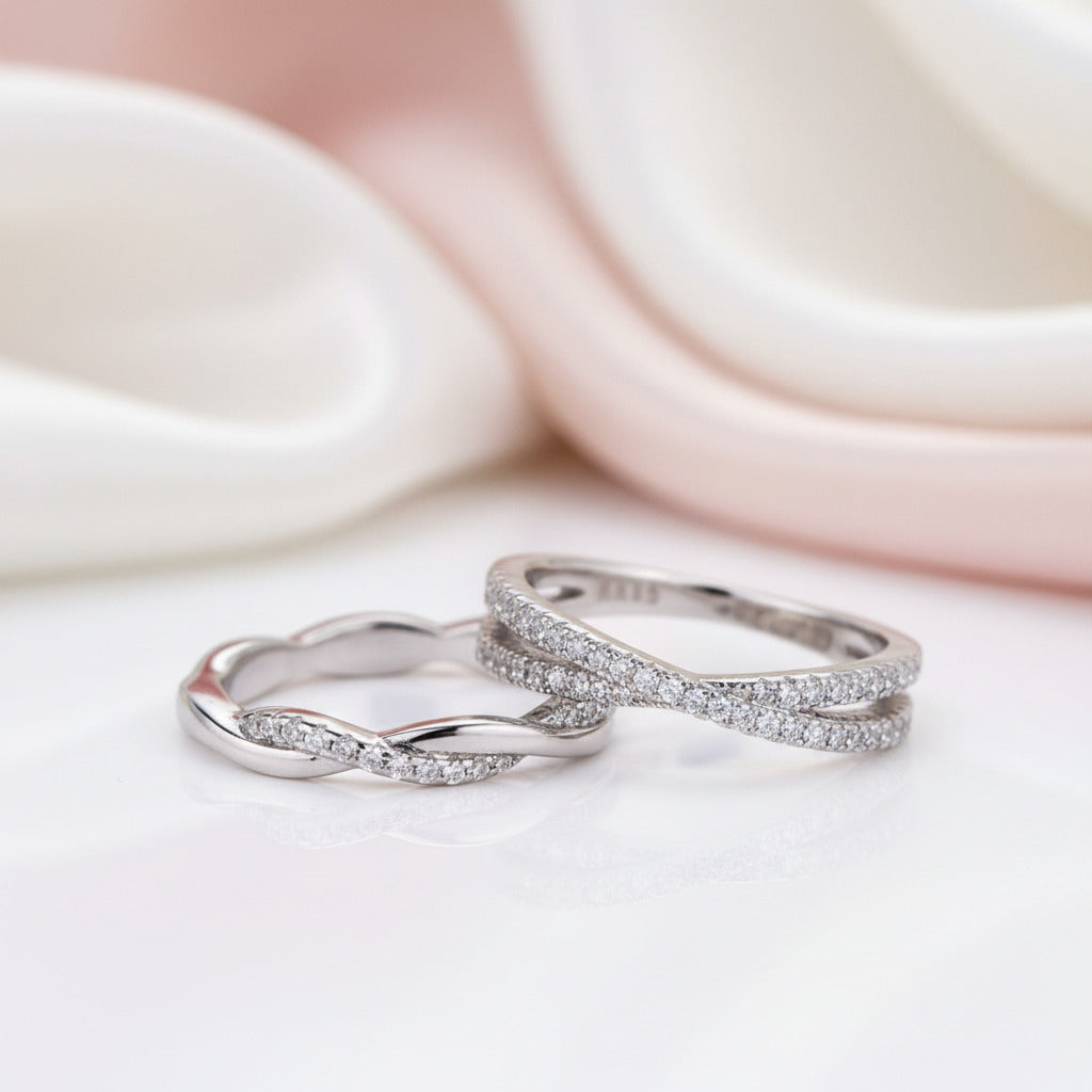 Wedding bands for infinity rings | Honestweddingadvice.com