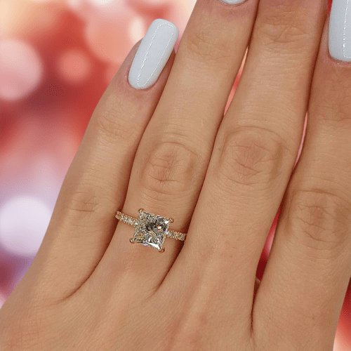 2.00 Pear Cut Diamond Engagement Ring in 14k Yellow Gold - Filigree Jewelers