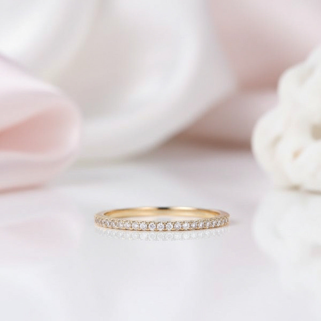 Yellow Gold 1.5 Carat Cushion Cut Ring Set-Black Diamonds New York