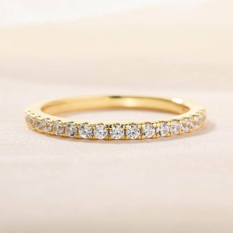 Yellow Gold Classic Round Cut Wedding Ring Set-Black Diamonds New York