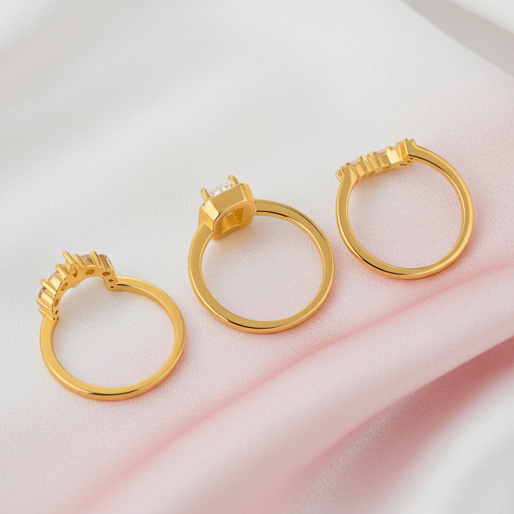 Yellow Gold Halo Radiant Cut 3PC Wedding Set-Black Diamonds New York