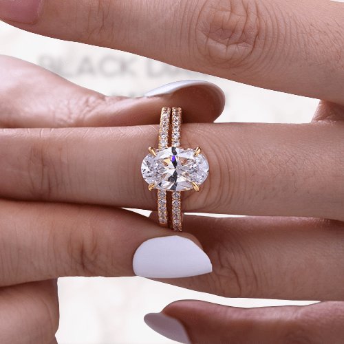 Wedding Band Stacked Wedding Rings Rose Gold Wedding Ring Rose