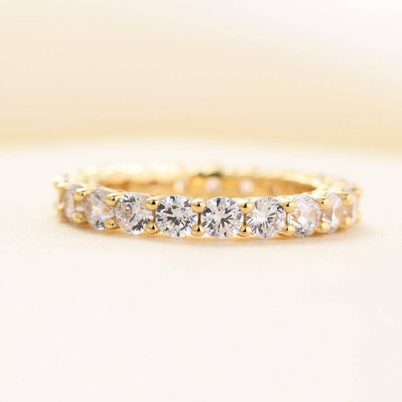 Yellow Gold Round Cut 3PC Wedding Ring Set-Black Diamonds New York