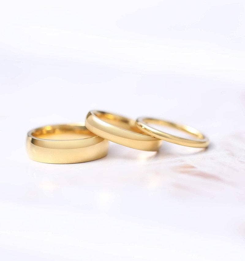Plain Gold Wedding Ring Designs 2024 | favors.com