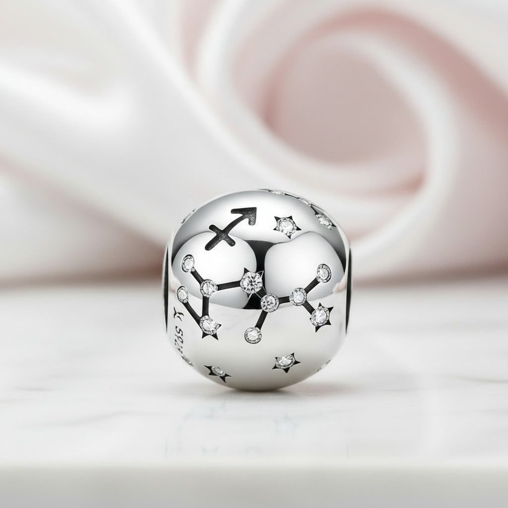 Zodiac Constellation Star Sign Beads-Black Diamonds New York