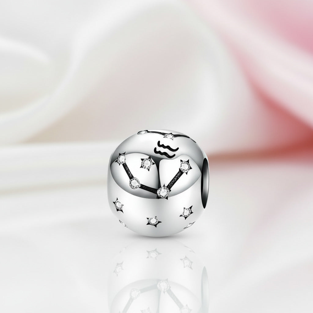 Zodiac Constellation Star Sign Beads-Black Diamonds New York